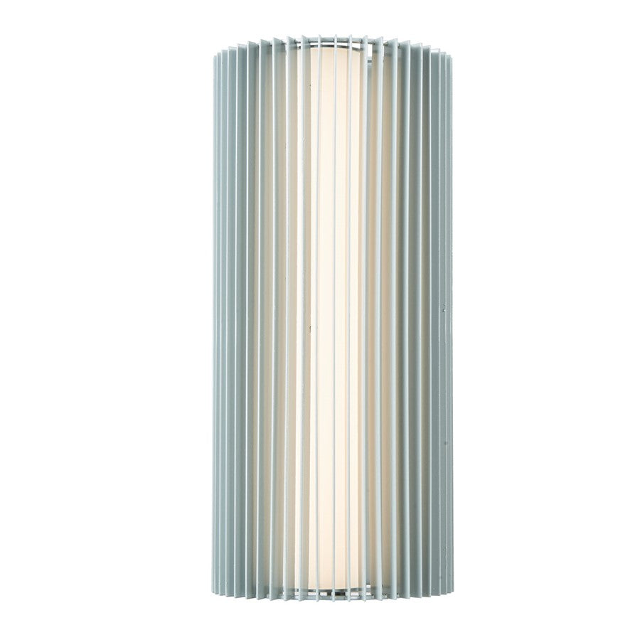 Abra Lighting Lava 1 Light 16" Ribbed Wall Fixture, Silica