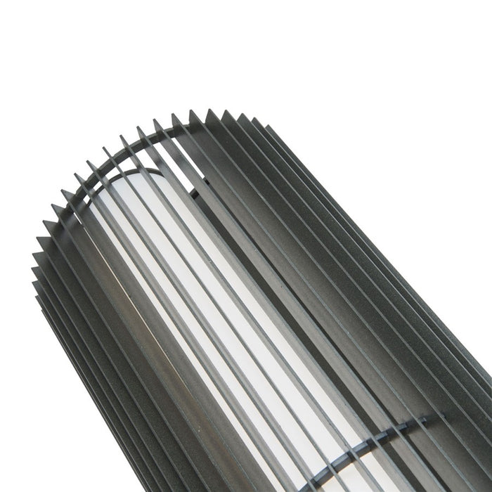 Abra Lighting Lava 1 Light 30" Wall Fixture, Matte Black