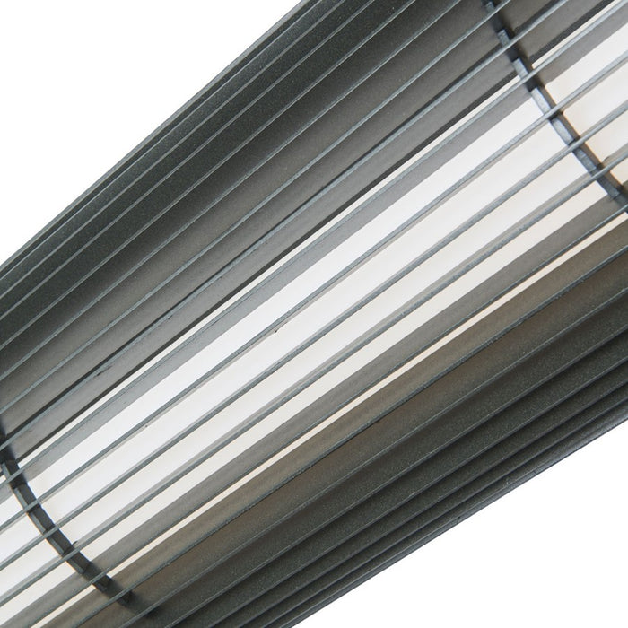 Abra Lighting Lava 1 Light 30" Wall Fixture, Matte Black