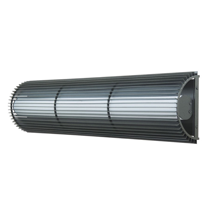 Abra Lighting Lava 1 Light 30" Wall Fixture, Matte Black