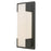 Abra Lighting Titon 1 Light 14" Miter Glass Wall Fixture, Black