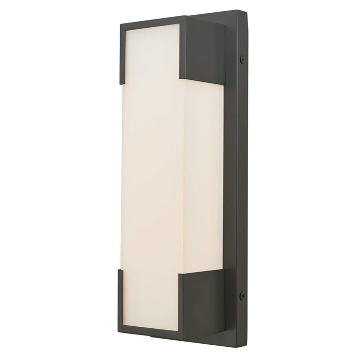 Abra Lighting Titon 1 Light 14" Miter Glass Wall Fixture, Black