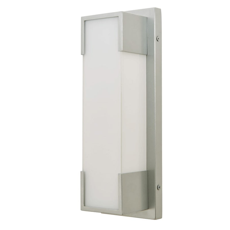 Abra Lighting Titon 1 Light 14" Miter Glass Wall Fixture, Silica
