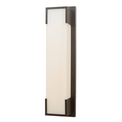 Abra Lighting Titon 1Lt 18" Miter Glass Wall Fixture, Black - 50045ODW-MB-TITON