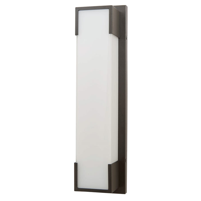 Abra Lighting Titon 1 Light 18" Miter Glass Wall Fixture, Black