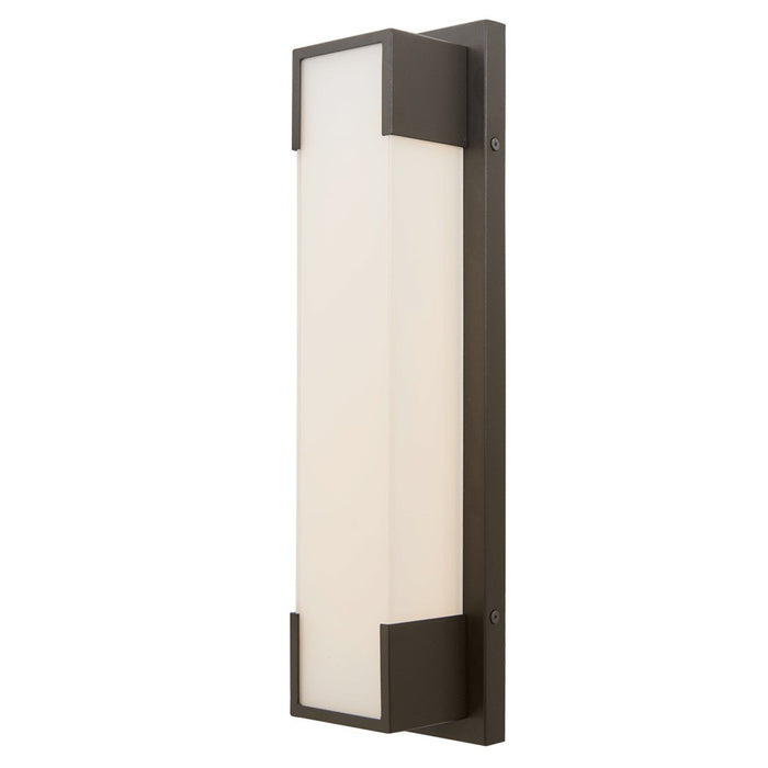 Abra Lighting Titon 1 Light 18" Miter Glass Wall Fixture, Black