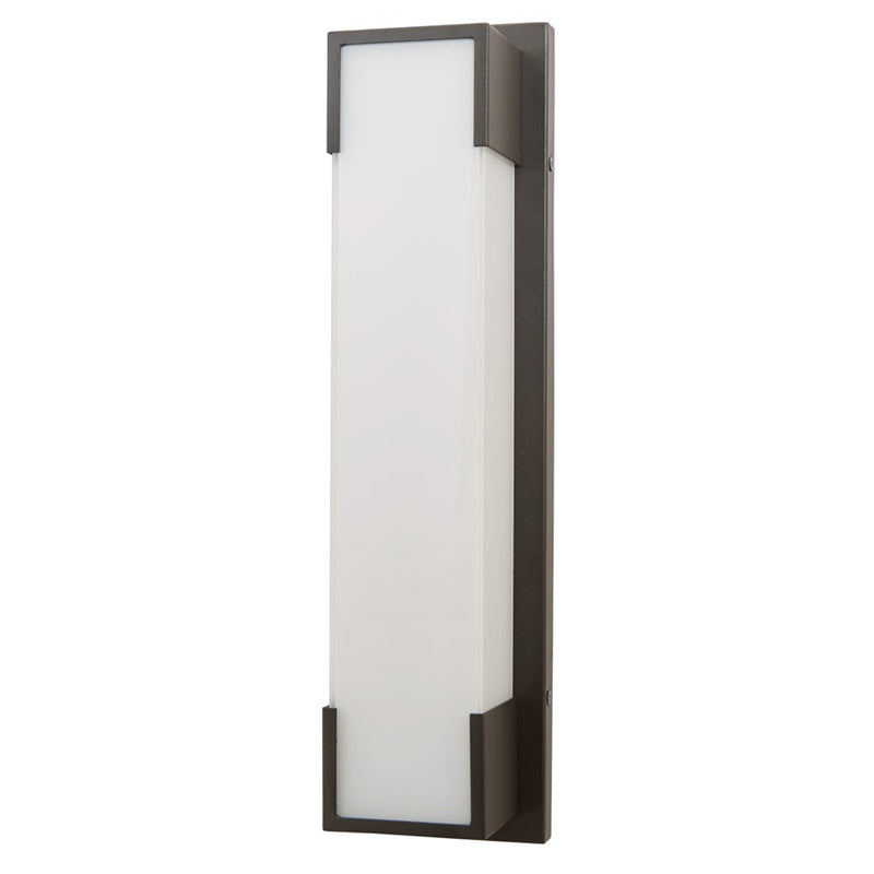 Abra Lighting Titon 1 Light 18" Miter Glass Wall Fixture, Black