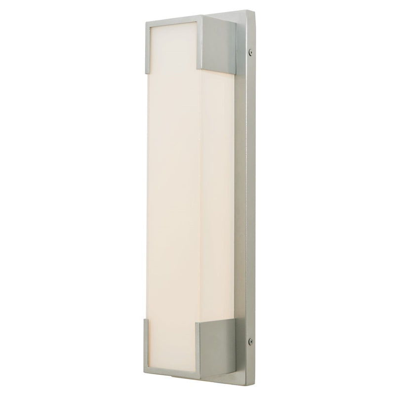 Abra Lighting Titon 1 Light 18" Miter Glass Wall Fixture, Silica
