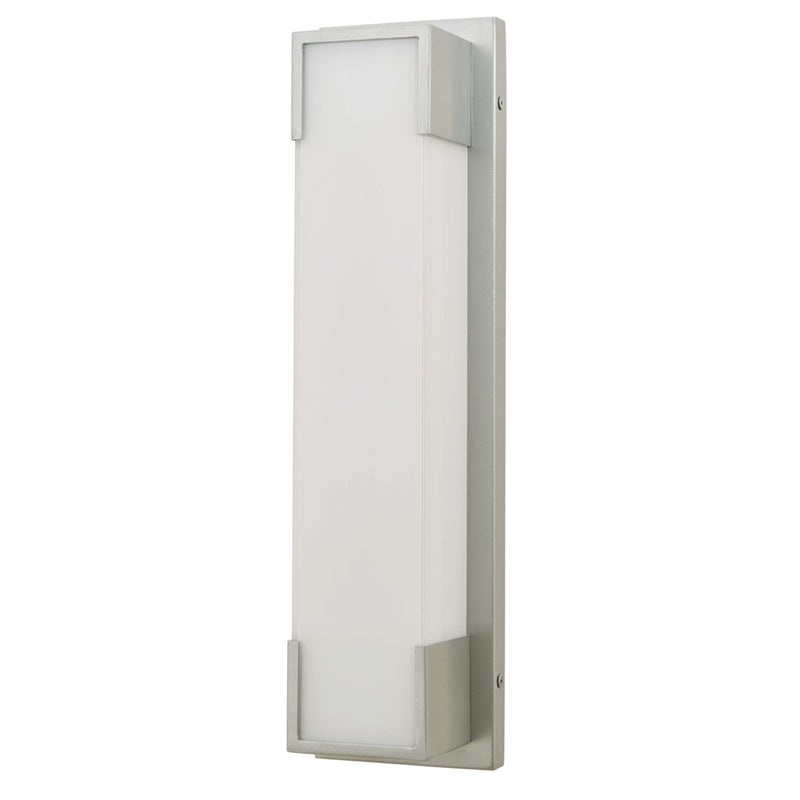 Abra Lighting Titon 1 Light 18" Miter Glass Wall Fixture, Silica