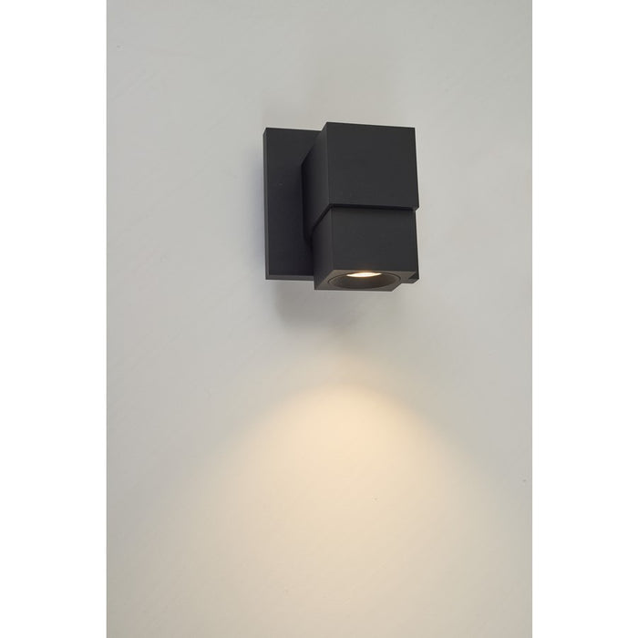 Abra Lighting Optics 1 Light DownLt Wall Washer, Black