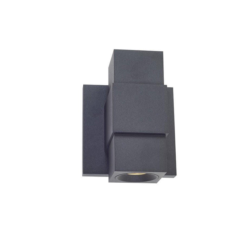 Abra Lighting Optics 1 Light Wet Location Wall Washer, Black