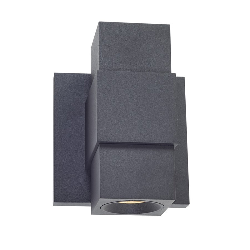 Abra Lighting Optics 1 Light Wet Location Wall Washer, Black
