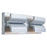 Abra Lighting Willow 4 Light Curved Aluminum Wall Light, Silica