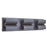 Abra Lighting Willow 6 Light Curved Aluminum Wall Light, Black