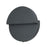 Abra Lighting Mona Lisa 1 Light 8" Round Wall Fixture, Black