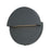 Abra Lighting Mona Lisa 1 Light 8" Round Wall Fixture, Black