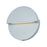 Abra Lighting Mona Lisa 1 Light 8" Round Wall Light, Silica