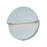 Abra Lighting Mona Lisa 1 Light 8" Round Wall Light, Silica
