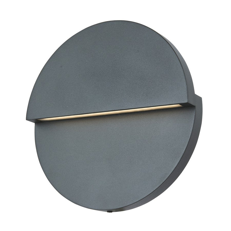Abra Lighting Mona Lisa 1 Light 12" Round Wall Light, Black