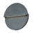 Abra Lighting Mona Lisa 1 Light 12" Round Wall Light, Black