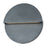 Abra Lighting Mona Lisa 1 Light 12" Round Wall Light, Black