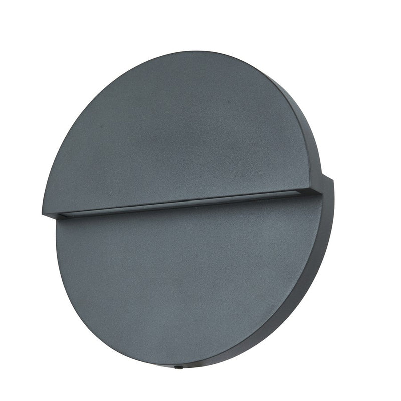 Abra Lighting Mona Lisa 1 Light 12" Round Wall Light, Black