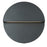 Abra Lighting Mona Lisa 1 Light 12" Round Wall Light, Black