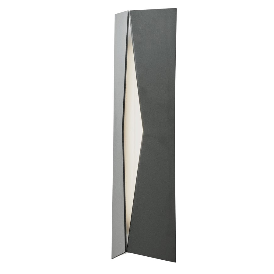Abra Lighting Omega 1 Light Marine Grade Wall Sconce, Black