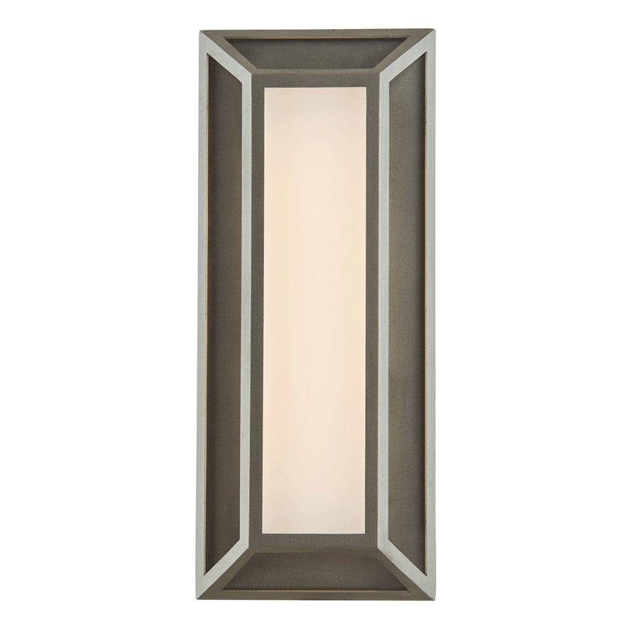 Abra Lighting Cell 1 Light 12" Miter Wall Light, Steel