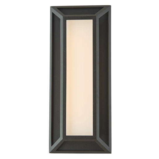 Abra Lighting Cell 1Lt 12" Miter Wall Fixture, Black - 50084ODW-MB-CELL