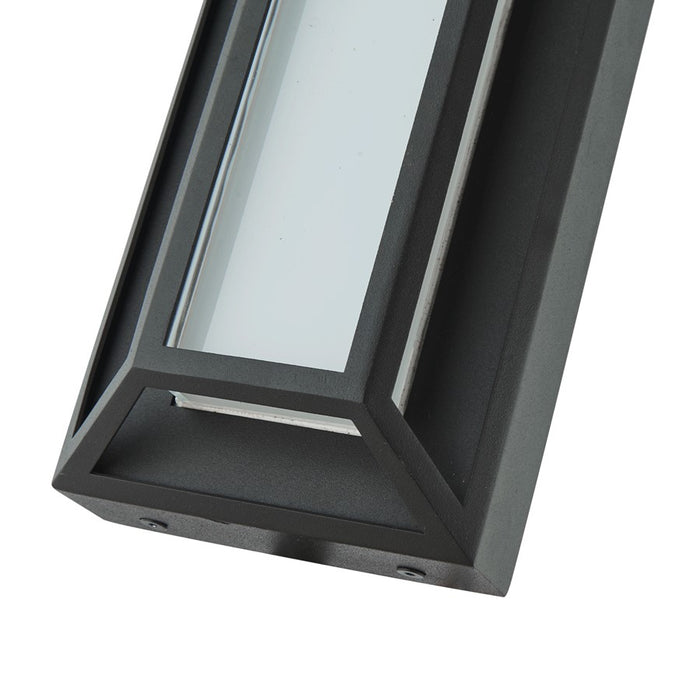 Abra Lighting Cell 1 Light 12" Miter Wall Fixture, Black