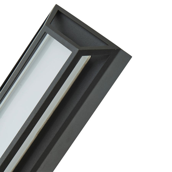 Abra Lighting Cell 1 Light 12" Miter Wall Fixture, Black