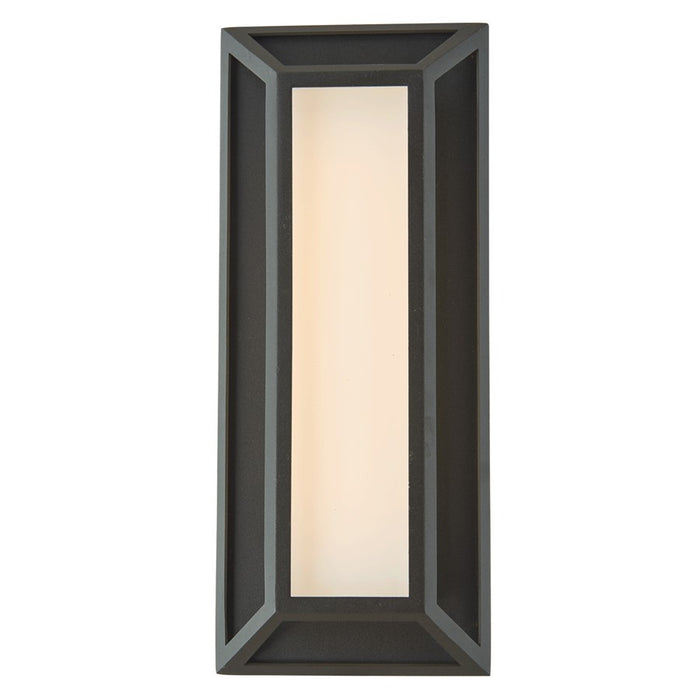 Abra Lighting Cell 1 Light 12" Miter Wall Fixture, Black