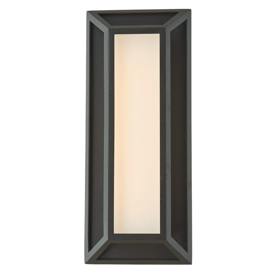 Abra Lighting Cell 1 Light 12" Miter Wall Fixture, Black