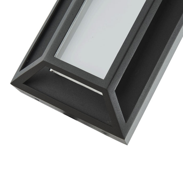 Abra Lighting Cell 1 Light 18" Miter Wall Fixture, Black
