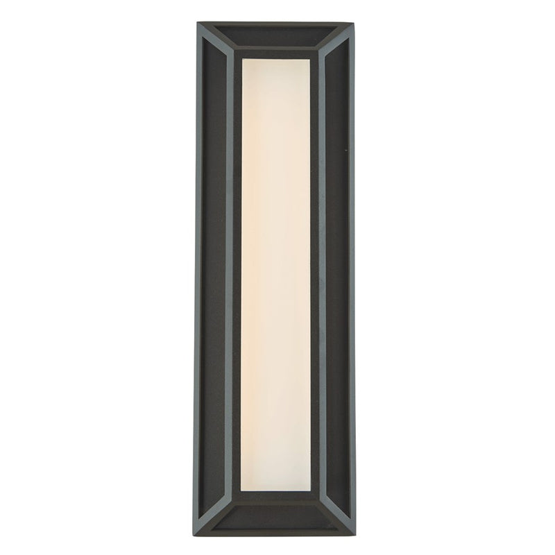 Abra Lighting Cell 1 Light 18" Miter Wall Fixture, Black