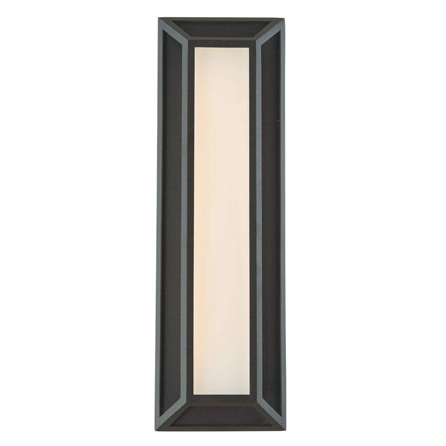 Abra Lighting Cell 1 Light 18" Miter Wall Fixture, Black