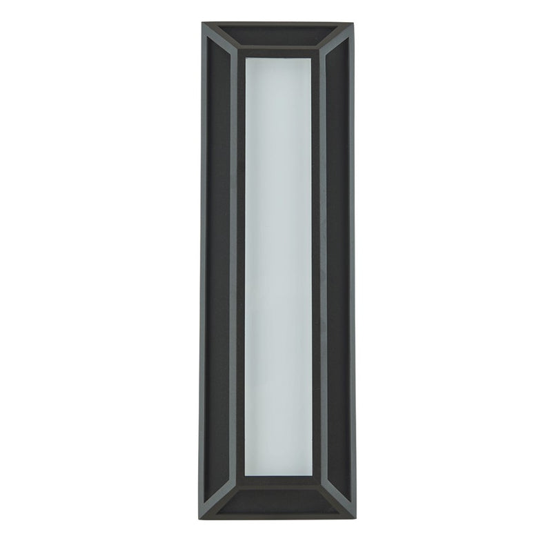Abra Lighting Cell 1 Light 18" Miter Wall Fixture, Black