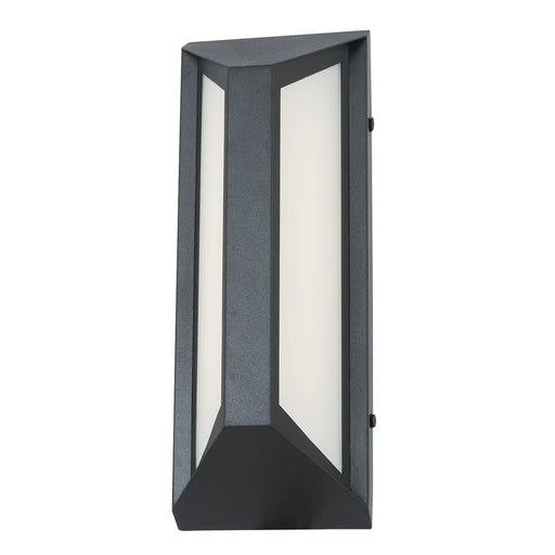 Abra Lighting Newport 1Lt 12" Angled Side Wall Fixture, Black - 50086ODW-MB-TRIX