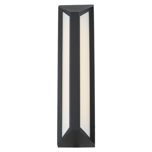 Abra Lighting Newport 1Lt 18" Angled Side Wall Fixture, Black - 50087ODW-MB-TRIX