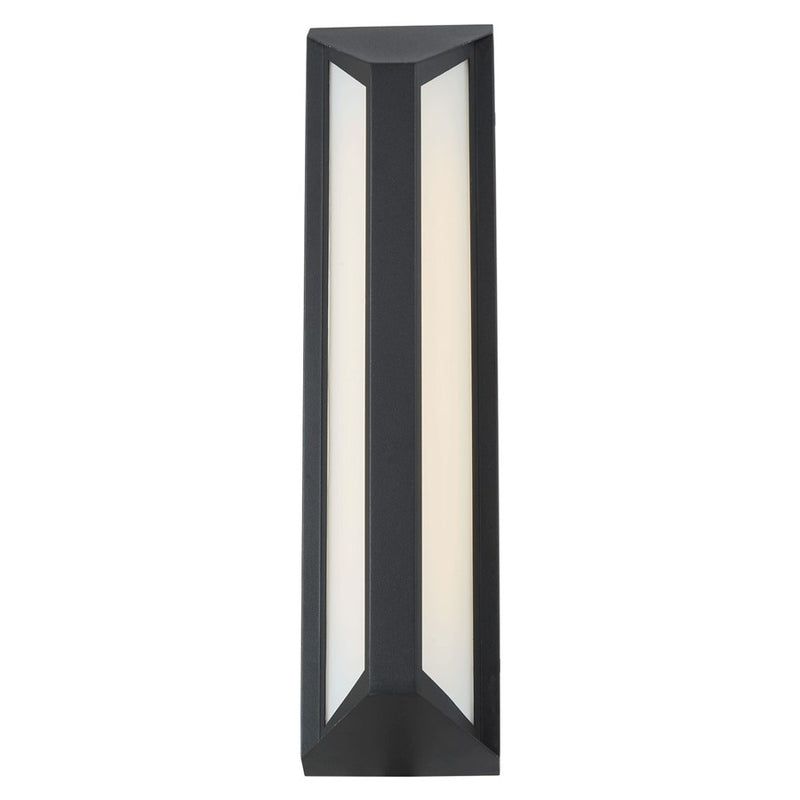 Abra Lighting Newport 1 Light 18" Angled Side Wall Fixture, Black
