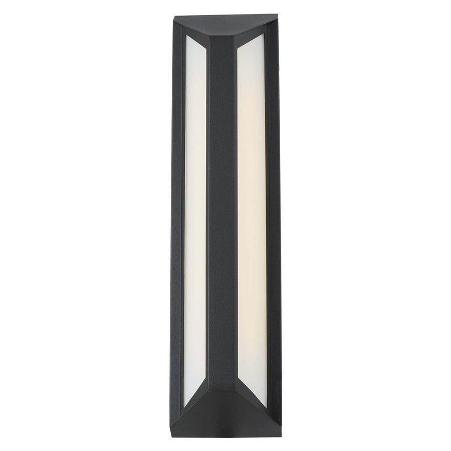 Abra Lighting Newport 1 Light 18" Angled Side Wall Fixture, Black