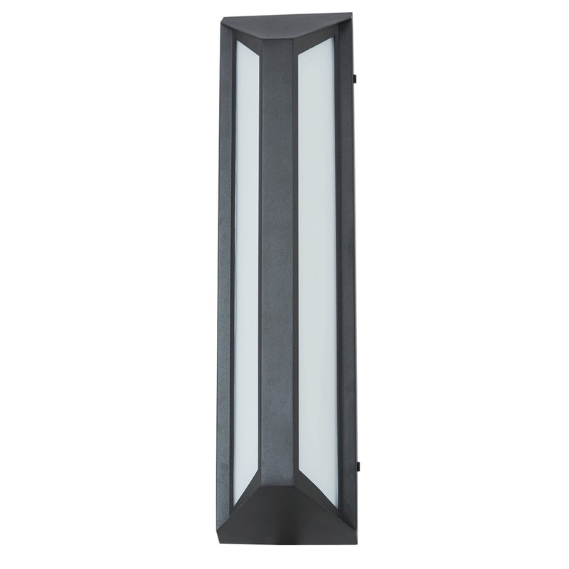 Abra Lighting Newport 1 Light 18" Angled Side Wall Fixture, Black