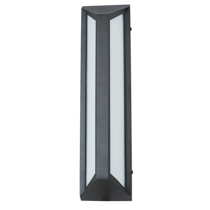 Abra Lighting Newport 1 Light 18" Angled Side Wall Fixture, Black