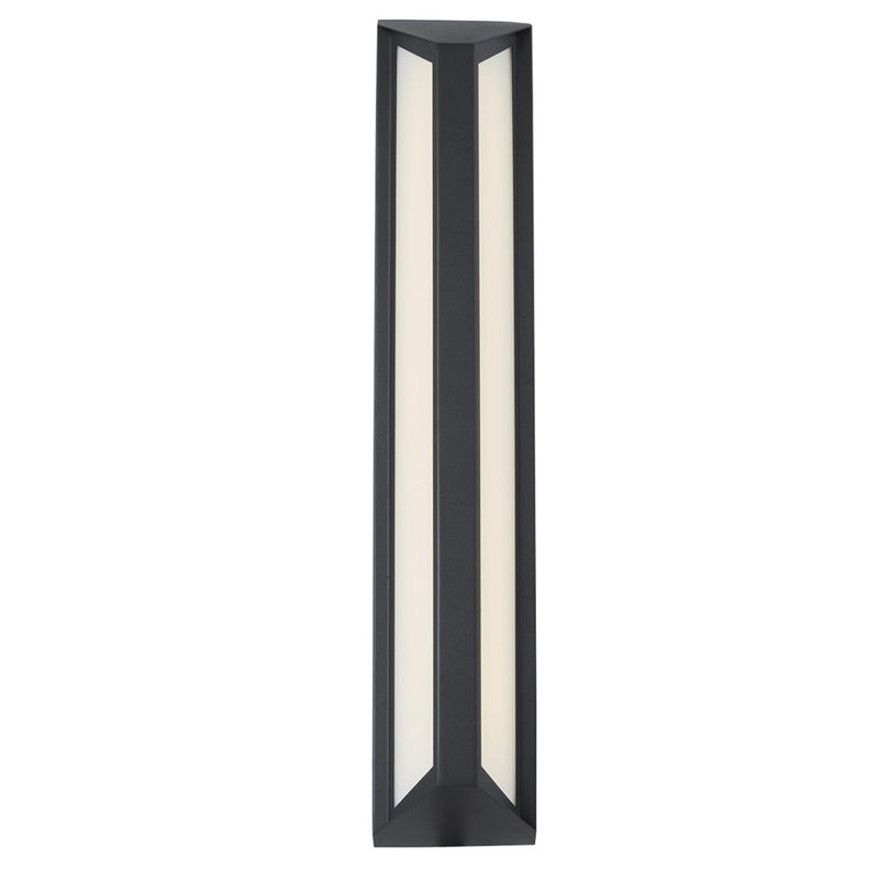 Abra Lighting Newport 1 Light 24" Angled Side Wall Fixture, Black