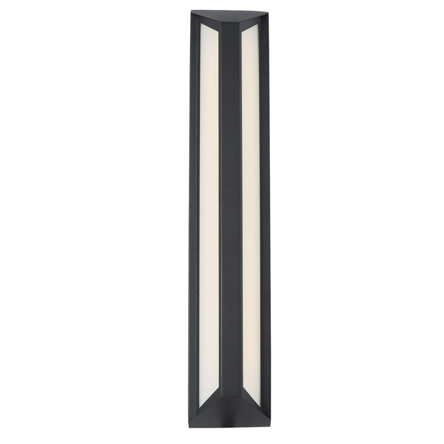 Abra Lighting Newport 1 Light 24" Angled Side Wall Fixture, Black