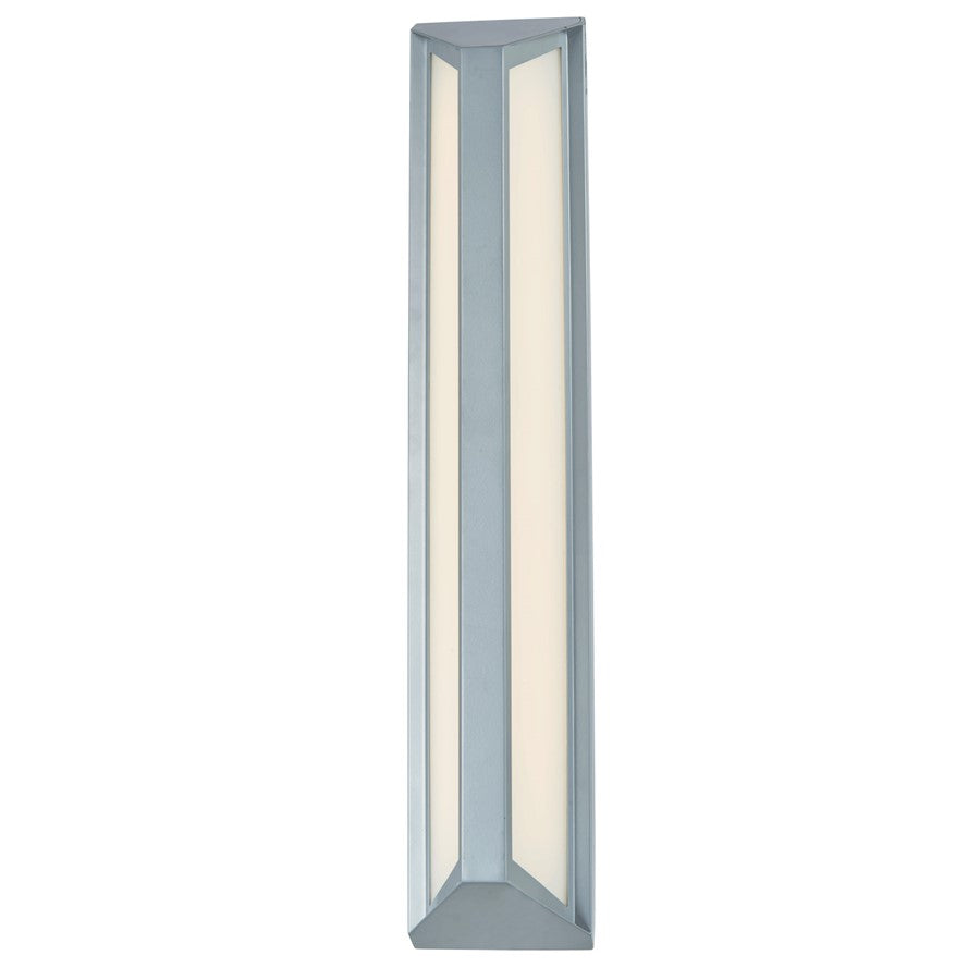 Abra Lighting Newport 1 Light 24" Angled Side Wall Light, Silica