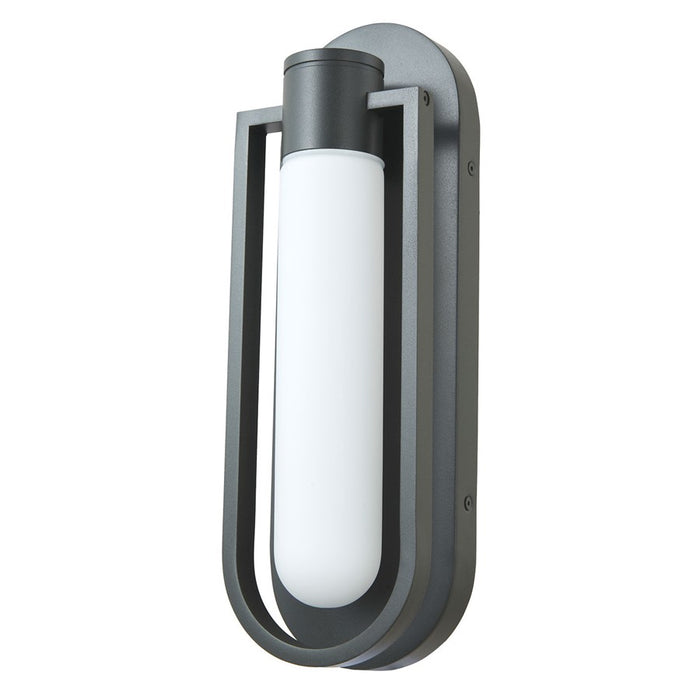 Abra Lighting Siren 1 Light Marine Grade Wall Light/Frost, Black