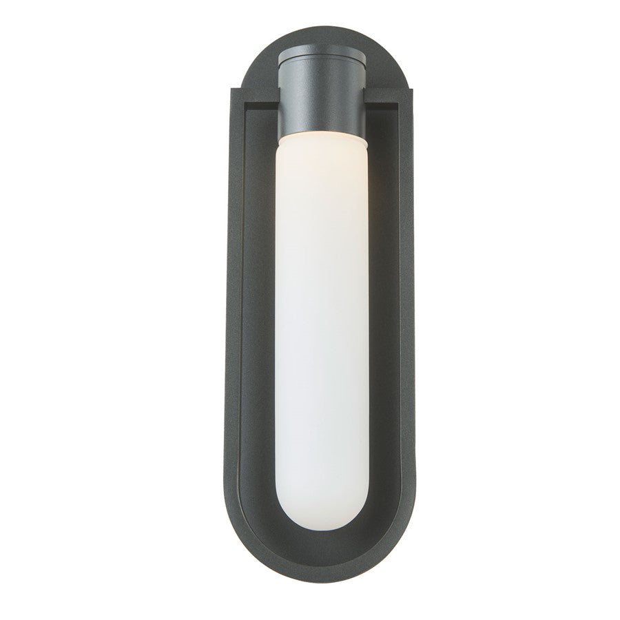 Abra Lighting Siren 1 Light Marine Grade Wall Light/Frost, Black