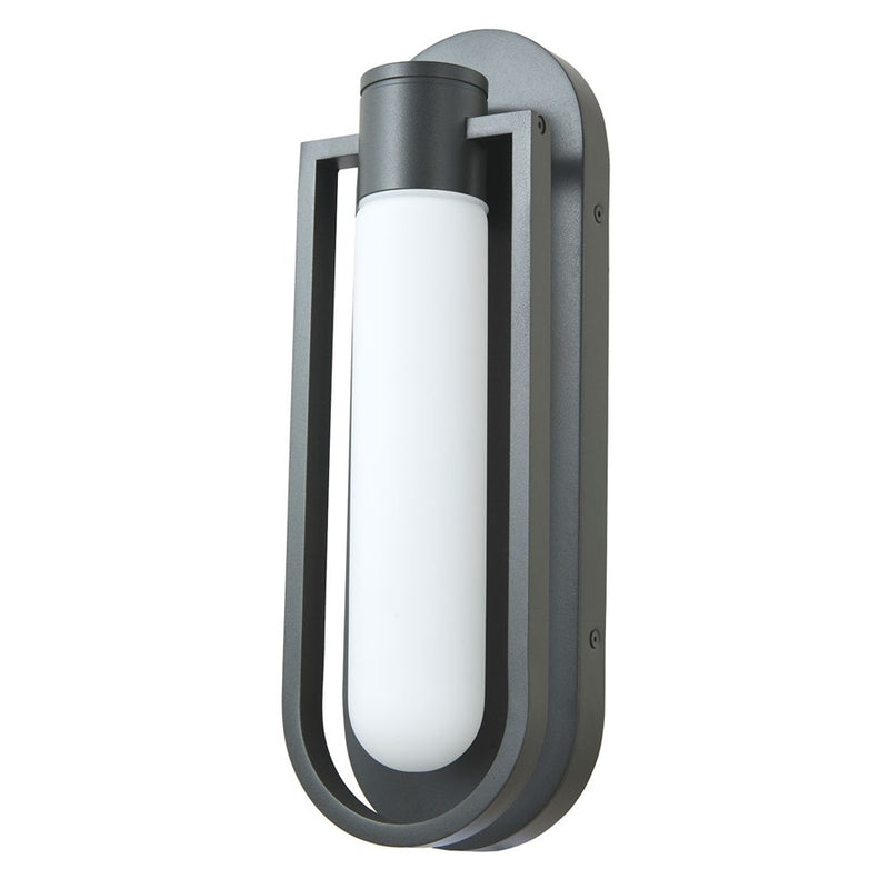 Abra Lighting Siren 1 Light Marine Grade Wall Light/Frost, Black